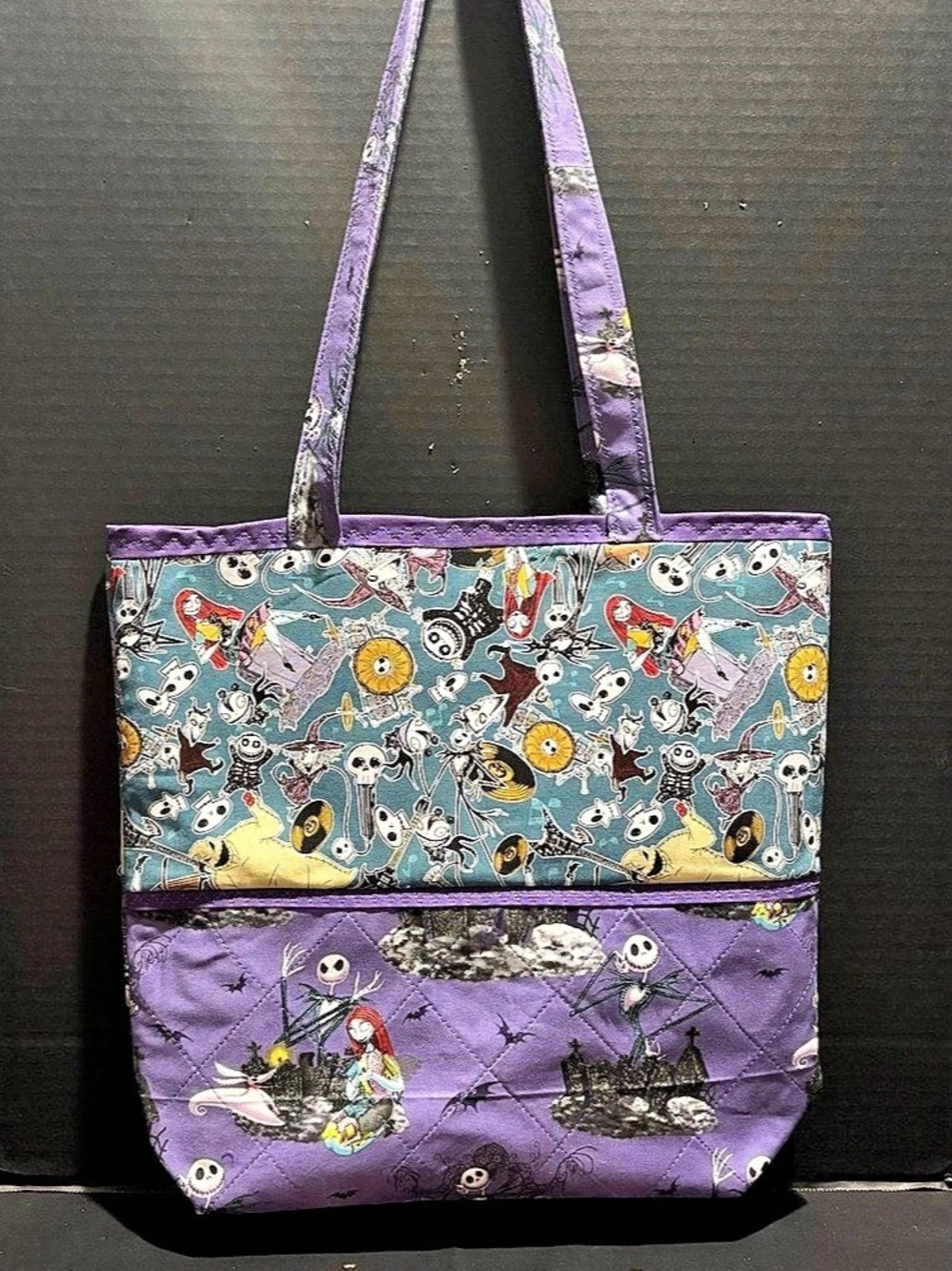 Purple & Blue Tote Bag Set